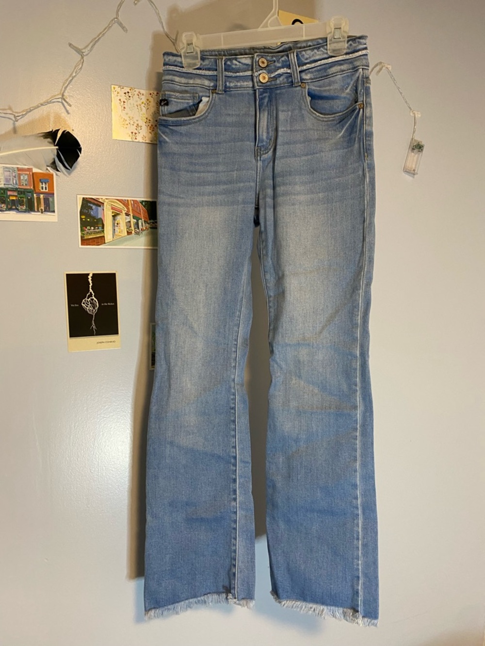 Maurices Light Blue Denim Jeans with Button Fly